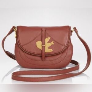 Marc by Marc Jacobs Petal to the Metal Leather Crossbody Pouchette Burnt Orange